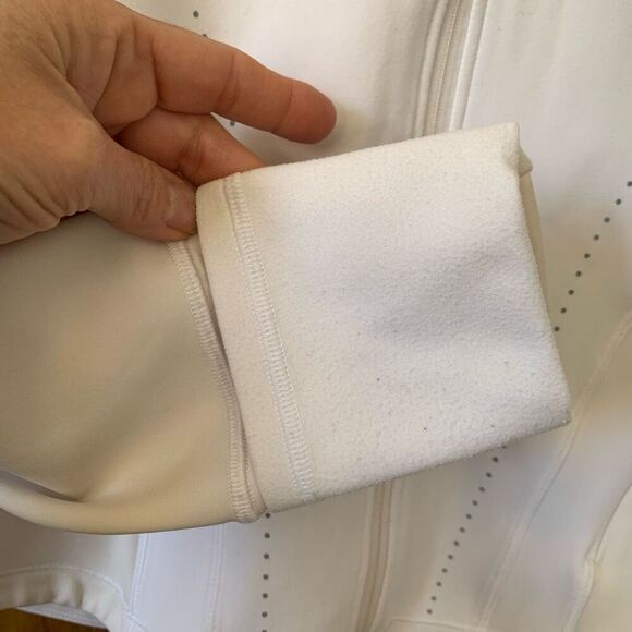 Lululemon Flash Forward Full Zip Jacket in White Size 6 - Picture 9 of 12